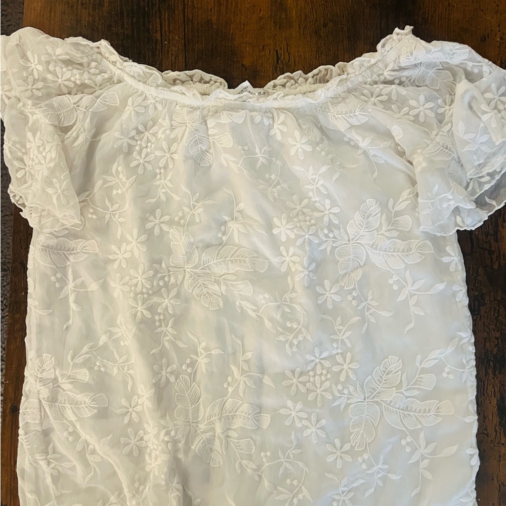 Abbeline Ivory Floral Top